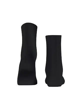 FALKE | Chaussettes FALKE COTTON RIB black | schwarz